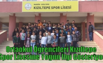 Ortaokul Öğrencileri Kızıltepe Spor Lisesine Yoğun İlgi Gösteriyor