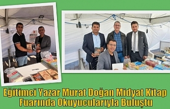 Eğitimci Yazar Murat Doğan Midyat Kitap Fuarında Okuyucularıyla Buluştu