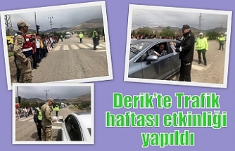 Derik’te Trafik haftası etkinliği yapıldı