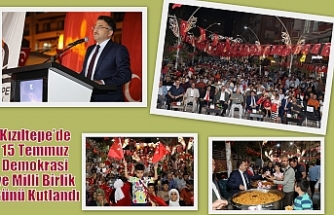 Kızıltepe’de 15 Temmuz Demokrasi ve Milli Birlik Günü Kutlandı