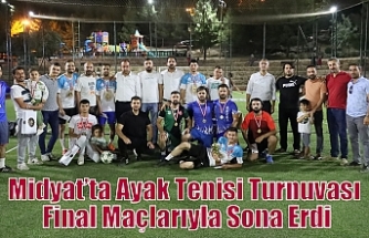 Midyat’ta Ayak Tenisi Turnuvası Final Maçlarıyla Sona Erdi