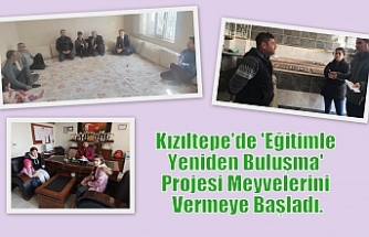 Kızıltepe’de ‘Eğitimle Yeniden Buluşma’ Projesi meyvelerini vermeye başladı