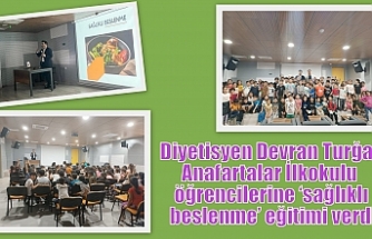 Diyetisyen Devran Turğay öğrencilerle buluştu