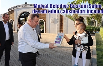 Midyat Belediye Başkanı Şahin, devam eden çalışmaları inceledi
