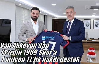 Vali Akkoyun’dan Mardin 1969 Spor’a 1 milyon TL’lik nakdi destek