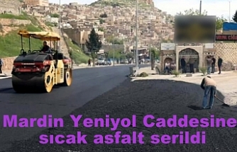 Mardin Yeniyol Caddesine sıcak asfalt serildi