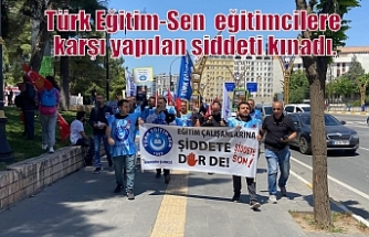 Türk Eğitim-Sen eğitimcilere karşı yapılan şiddeti kınadı.
