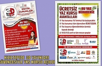KIZILTEPEDE     3D YAYINLARI GÜVENCESİYLE YKS KURSU AÇILDI