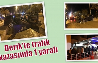 Derik'te trafik kazasında 1 yaralı