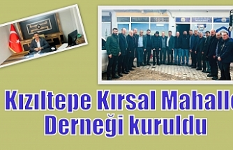 Kızıltepe Kırsal Mahalle Derneği kuruldu
