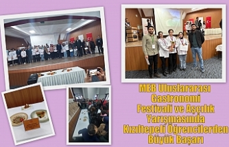 MEB Uluslararası Gastronomi Festivali ve Aşçılık Yarışmasında Kızıltepeli Öğrencilerden Büyük Başarı