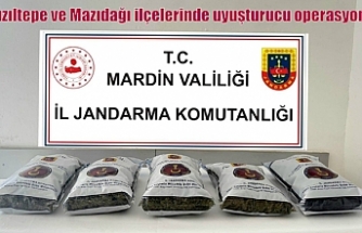 Kızıltepe ve Mazıdağı ilçelerinde uyuşturucu operasyonu