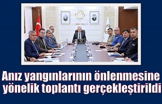 Anız yangınlarının önlenmesine yönelik toplantı gerçekleştirildi
