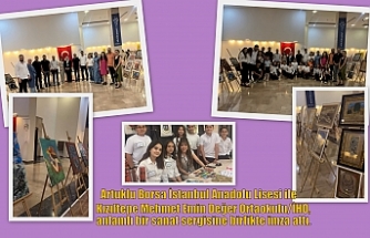 Artuklu Borsa İstanbul Anadolu Lisesi ile Kızıltepe Mehmet Emin Değer Ortaokulu/İHO, anlamlı bir sanat sergisine birlikte imza attı.