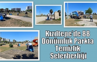 Kızıltepe’de 88 Dönümlük Parkta Temizlik Seferberliği