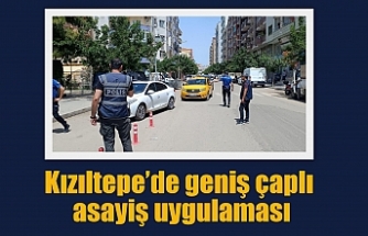 Kızıltepe’de geniş çaplı asayiş uygulaması