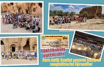 TOKİ İlkokulu öğrencileri Dara Antik Kentini gezerek kültürel zenginliklerini öğrendiler