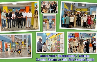 Anafartalar İlkokulunda 2. Atıktan Sanata  Resim ve Sıfır Atık Sergisi Açıldı
