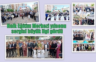 Halk Eğitim Merkezi yılsonu sergisi büyük ilgi gördü