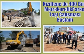 Kızıltepe’de 400 Bin Metrekarelik Parke Taşı Çalışması Başladı