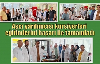 Aşçı yardımcısı kursiyerleri eğitimlerini başarı ile tamamladı