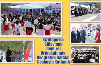 Kızıltepe'de Süleyman Demirel Ortaokulunda İlköğretim Haftası Coşkuyla Kutlandı