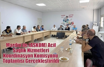 Mardin’de (ASKOM) Acil Sağlık Hizmetleri Koordinasyon Komisyonu Toplantısı Gerçekleştirildi