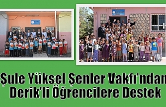 Şule Yüksel Şenler Vakfı’ndan Derik’li Öğrencilere Destek
