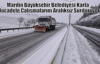 Büyükşehir Belediyesi Karla Mücadele Çalışmalarını Sürdürüyor