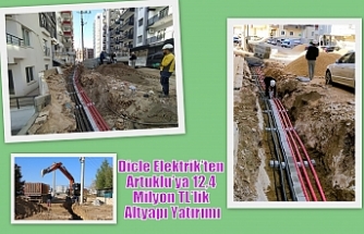 Dicle Elektrik’ten Artuklu’ya  12,4 Milyon TL’lik Altyapı Yatırımı