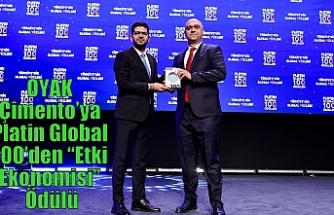 OYAK Çimento’ya Platin Global 100’den “Etki Ekonomisi” Ödülü