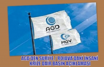 AGD’DEN SURİYE / ROJAVA’DAKİ İNSANİ KRİZE DAİR BASIN AÇIKLAMASI