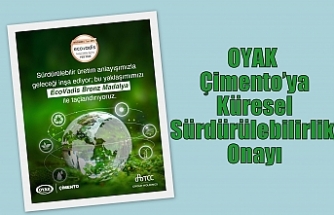 OYAK Çimento’ya Küresel Sürdürülebilirlik Onayı