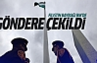 Filistin bayrağı BM'de göndere çekildi