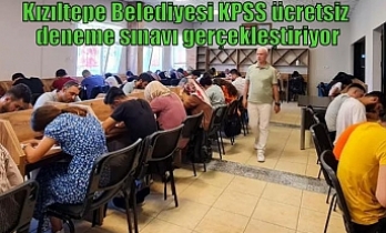 Kızıltepe Belediyesi KPSS ücretsiz deneme sınavı gerçekleştiriyor