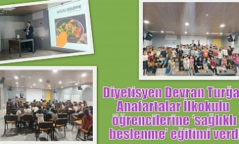 Diyetisyen Devran Turğay öğrencilerle buluştu