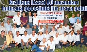 Kızıltepe Lisesi 80 mezunları buluşma gecesinde bir araya geldi