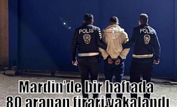 Mardin’de bir haftada 80 aranan firari yakalandı