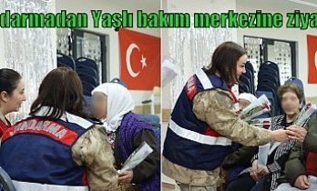 Jandarmadan Yaşlı bakım merkezine ziyaret