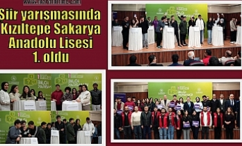 Şiir yarışmasında Kızıltepe Sakarya Anadolu Lisesi 1. oldu