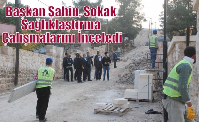 Başkan Şahin, Sokak Sağlıklaştırma Çalışmalarını İnceledi