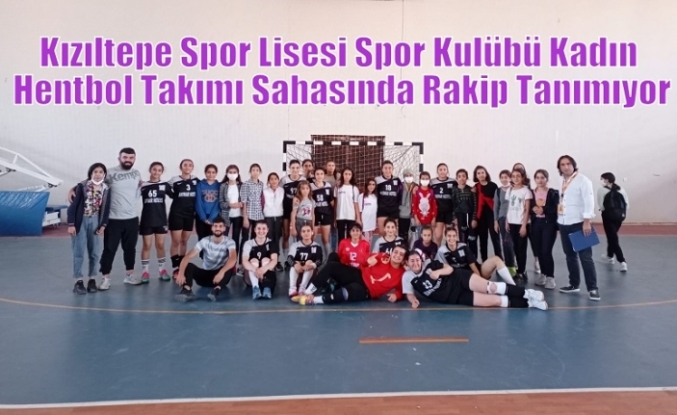 Kızıltepe Spor Lisesi Spor Kulübü Kadın Hentbol Takımı Sahasında Galip Geldi