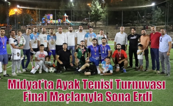 Midyat’ta Ayak Tenisi Turnuvası Final Maçlarıyla Sona Erdi