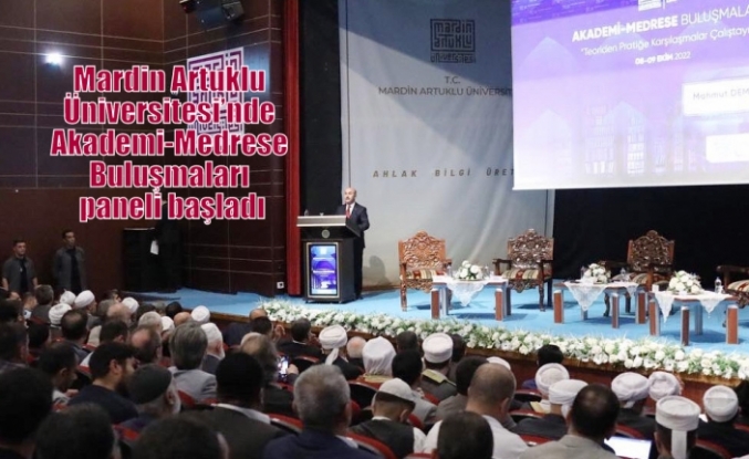 Mardin Artuklu Üniversitesi’nde Akademi-Medrese Buluşmaları paneli başladı