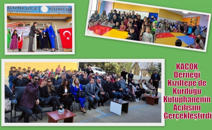 KAÇOK Derneği Kızıltepe’de Kurduğu Kütüphanenin Açılışını Gerçekleştirdi