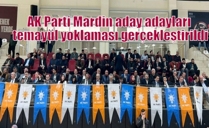 AK Parti Mardin aday adayları temayül yoklaması gerçekleştirildi