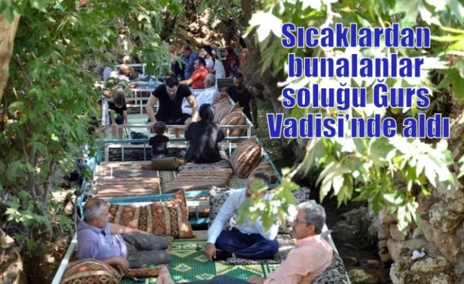 Sıcaklardan bunalanlar soluğu Ğurs Vadisi’nde aldı