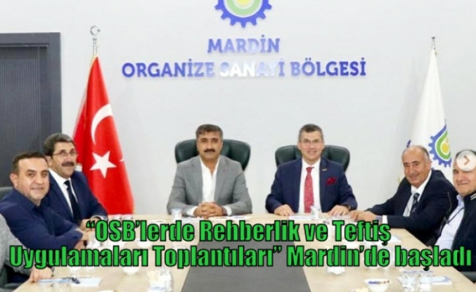 “OSB’lerde Rehberlik ve Teftiş Uygulamaları Toplantıları” Mardin’de başladı