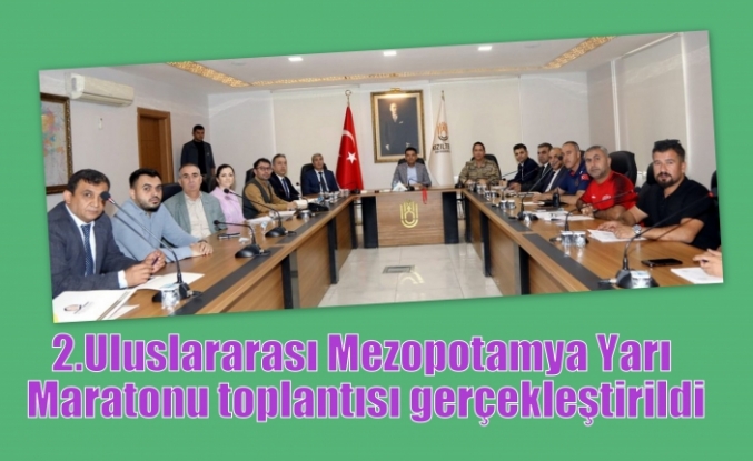 2.Uluslararası Mezopotamya Yarı Maratonu toplantısı gerçekleştirildi