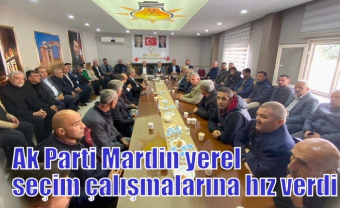 Ak Parti Mardin yerel seçim çalışmalarına hız verdi